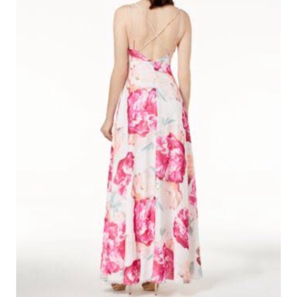 Long formal floral gown - Picture 2 of 8